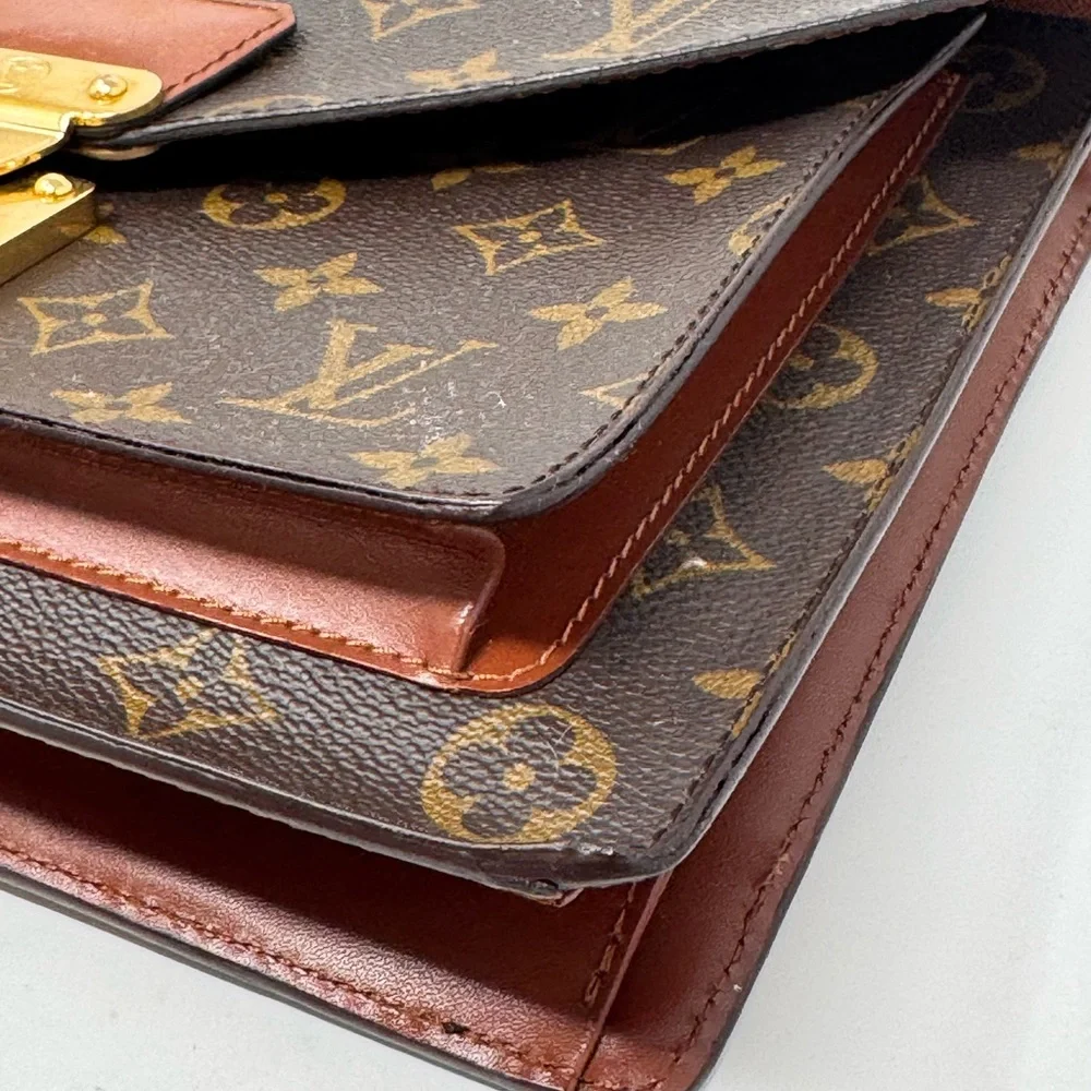 💯Authentic LOUIS VUITTON Monceau in Monogram canvas W/ Strap